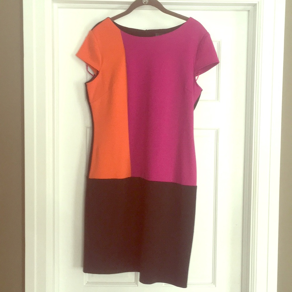 Orange/fuschia dress